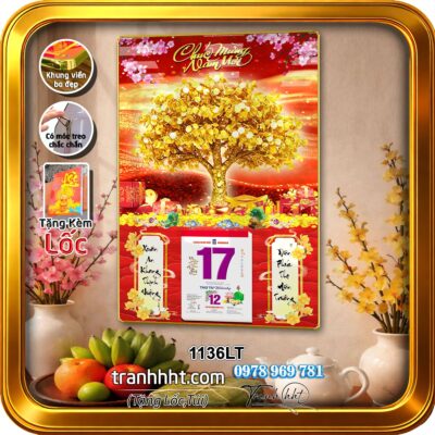 Lịch Tết treo tường 1136LT
