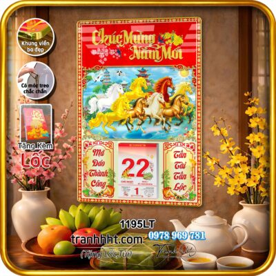 Lịch Tết treo tường 1195LT