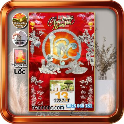 Lịch Tết treo tường 1237LT