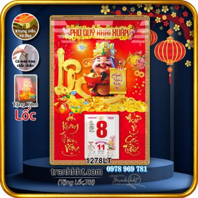 Lịch Tết treo tường 1278LT