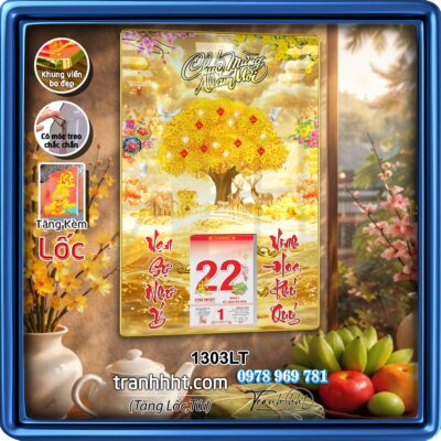 Lịch Tết treo tường 1303LT