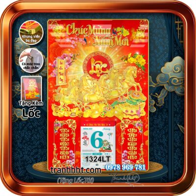 Lịch Tết treo tường 1324LT