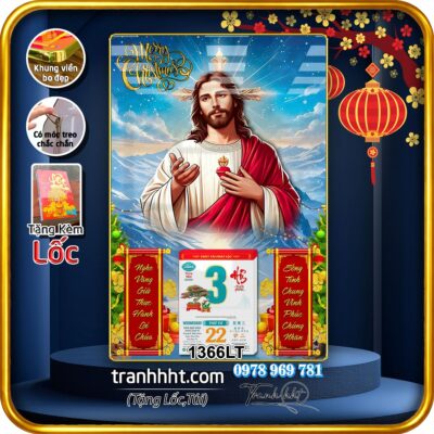 Lịch Tết treo tường 1366LT