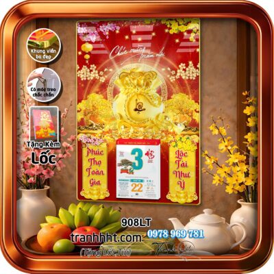 Lịch Tết treo tường 908LT