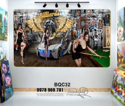 Tranh Bida Billiards BQC32