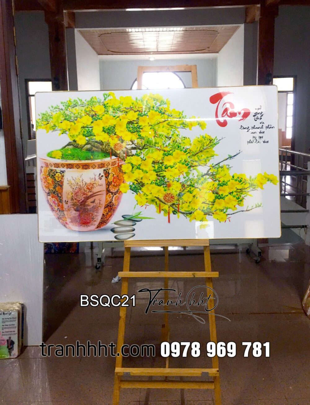 Tranh phòng Billiards, Bida, Bi-a người đẹp cầm cơ tráng gương treo tường BQC259