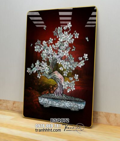 Tranh Bonsai Tết BSQC72