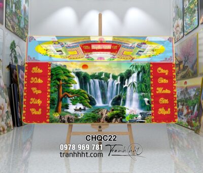 Tranh Phòng Thờ Cửu Huyền Thất Tổ CHQC22