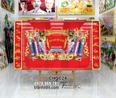 Tranh Phòng Thờ Cửu Huyền Thất Tổ CHQC24