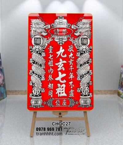 Tranh Phòng Thờ Cửu Huyền Thất Tổ CHQC27