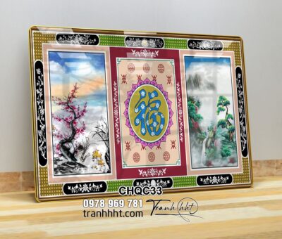 Tranh Phòng Thờ Cửu Huyền Thất Tổ CHQC33