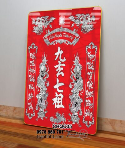 Tranh Phòng Thờ Cửu Huyền Thất Tổ CHQC35