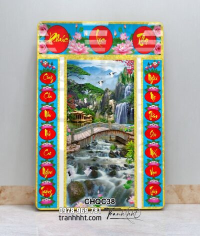 Tranh Phòng Thờ Cửu Huyền Thất Tổ CHQC38