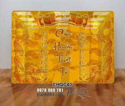 Tranh Phòng Thờ Cửu Huyền Thất Tổ CHQC40