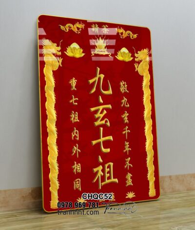 Tranh Phòng Thờ Cửu Huyền Thất Tổ CHQC52