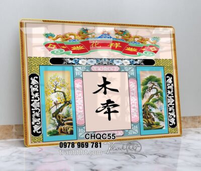 Tranh Phòng Thờ Cửu Huyền Thất Tổ CHQC55