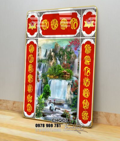 Tranh Phòng Thờ Cửu Huyền Thất Tổ CHQC7