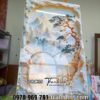 Tranh trang trí phòng khách, tranh tráng gương treo tường, Tranh Decor hiện đại núi non hữu tình tráng gương treo tường DQC99