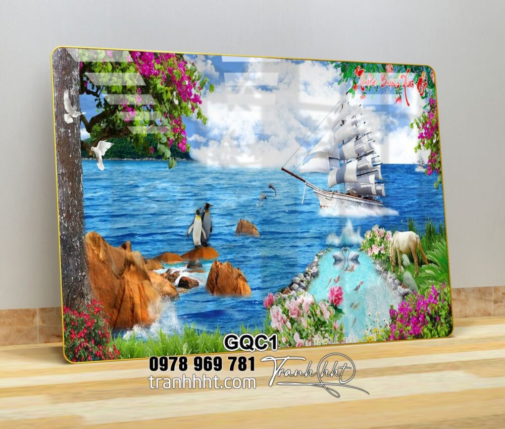 Tranh Thuận buồm xuôi gióTranh Tráng Gương thuận buồm, tranh canvas decor, tranh thuận buồm canvas, khung ảnh canvas treo tường, tranh phong thuỷ canvas