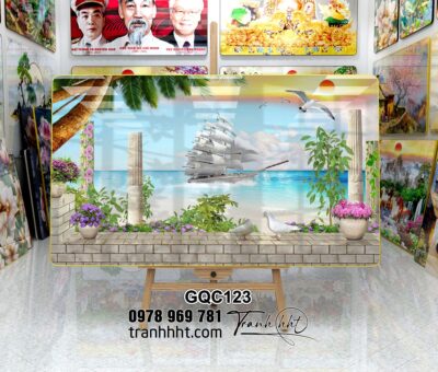 Tranh Thuận Buồm Xuôi Gió GQC123