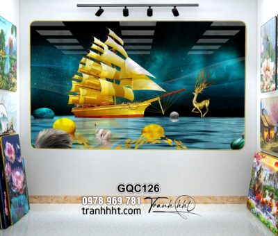 Tranh Thuận Buồm Xuôi Gió GQC126