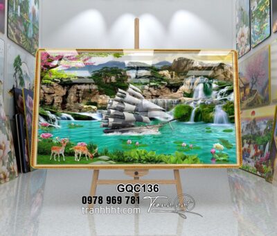 Tranh Thuận Buồm Xuôi Gió GQC136