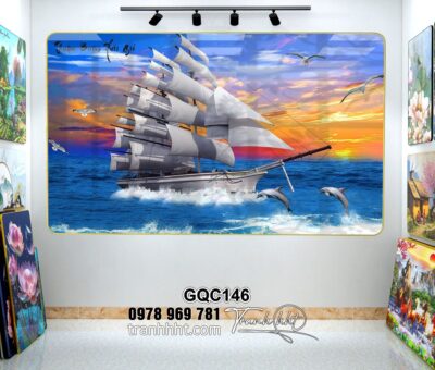 Tranh Thuận Buồm Xuôi Gió GQC146