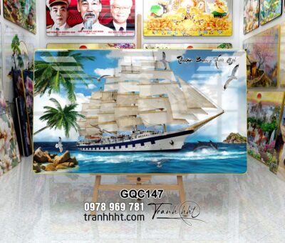 Tranh Thuận Buồm Xuôi Gió GQC147