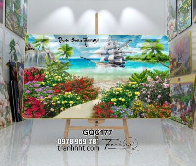 Tranh Thuận Buồm Xuôi Gió GQC177