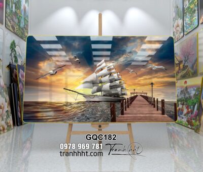 Tranh Thuận Buồm Xuôi Gió GQC182