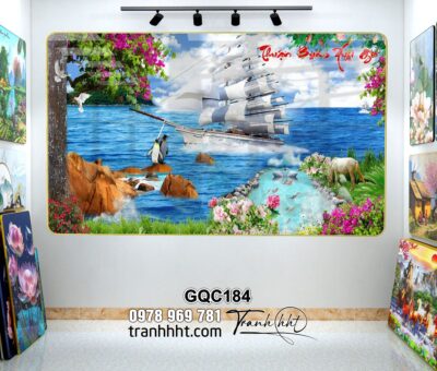Tranh Thuận Buồm Xuôi Gió GQC184