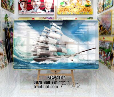 Tranh Thuận Buồm Xuôi Gió GQC187