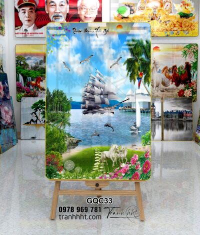 Tranh Thuận Buồm Xuôi Gió GQC33