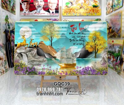 Tranh Thuận Buồm Xuôi Gió GQC39