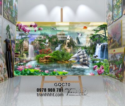 Tranh Thuận Buồm Xuôi Gió GQC70