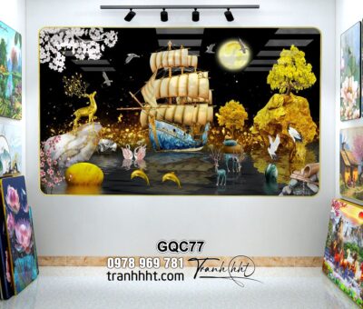 Tranh Thuận Buồm Xuôi Gió GQC77