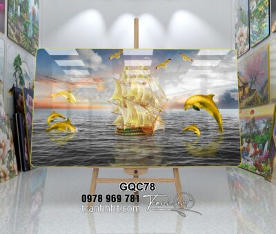 Tranh Thuận Buồm Xuôi Gió GQC78