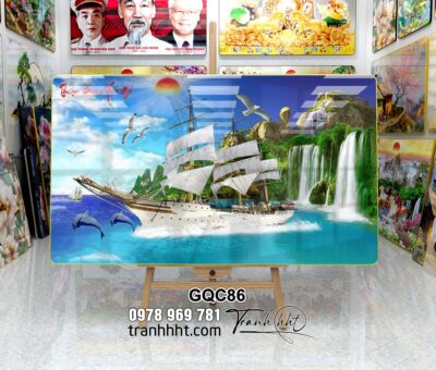 Tranh Thuận Buồm Xuôi Gió GQC86