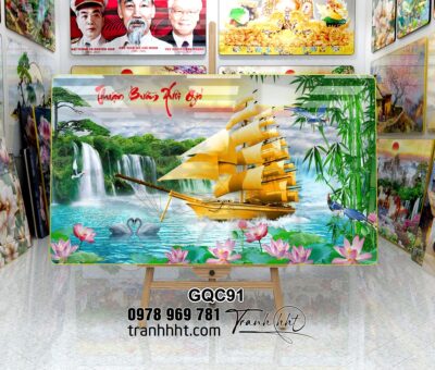 Tranh Thuận Buồm Xuôi Gió GQC91