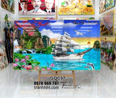 Tranh Thuận Buồm Xuôi Gió GQC97