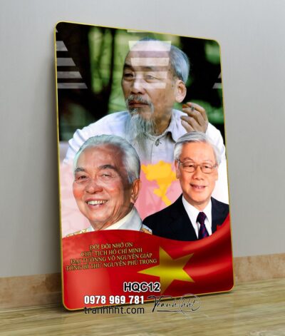 Tranh Bác Hồ Bác Giáp Bác Trọng HQC12