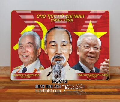 Tranh Bác Hồ Bác Giáp Bác Trọng HQC13