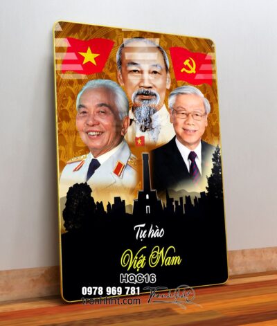 Tranh Bác Hồ Bác Giáp Bác Trọng HQC16