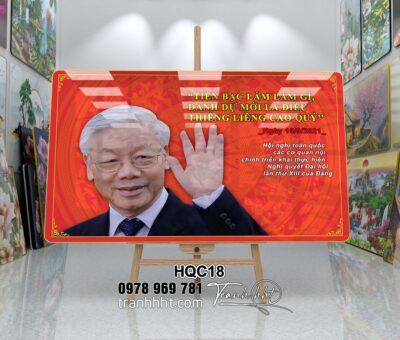 Tranh Bác Hồ Bác Giáp Bác Trọng HQC18