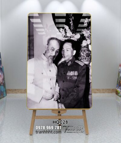 Tranh Bác Hồ Bác Giáp Bác Trọng HQC28