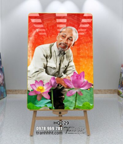 Tranh Bác Hồ Bác Giáp Bác Trọng HQC29