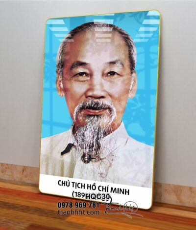 Tranh Bác Hồ Bác Giáp Bác Trọng HQC30