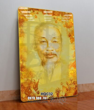Tranh Bác Hồ Bác Giáp Bác Trọng HQC32