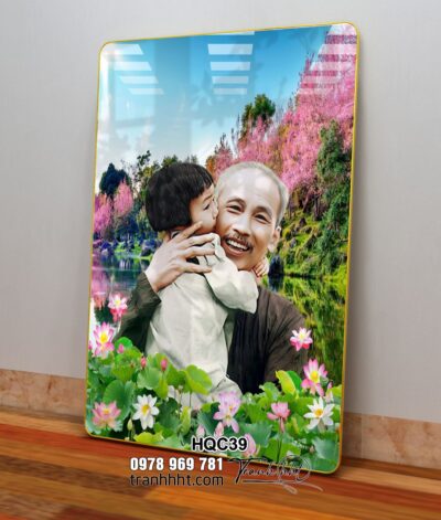 Tranh Bác Hồ Bác Giáp Bác Trọng HQC39