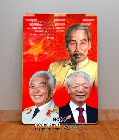 Tranh Bác Hồ Bác Giáp Bác Trọng HQC4